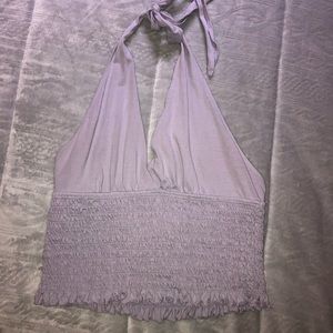 American Eagle Lavender Halter Top
